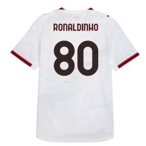 2026-2027 AC Milan Authentic Away Shirt (Ronaldinho 80)