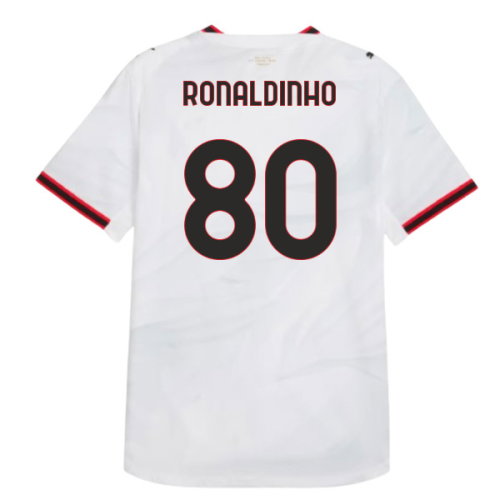 2026-2027 AC Milan Authentic Away Shirt (Ronaldinho 80)