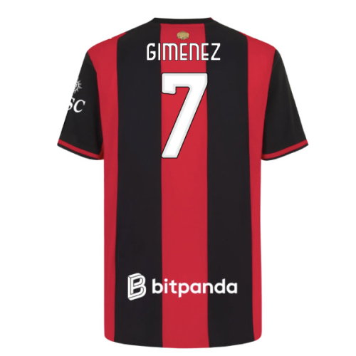 2026-2027 AC Milan Authentic Home Shirt (Gimenez 7)