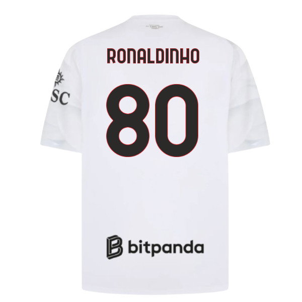 2026-2027 AC Milan Away Shirt (Ronaldinho 80)