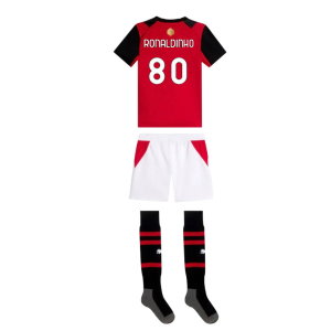 2026-2027 AC Milan Home Mini Kit (Ronaldinho 80)