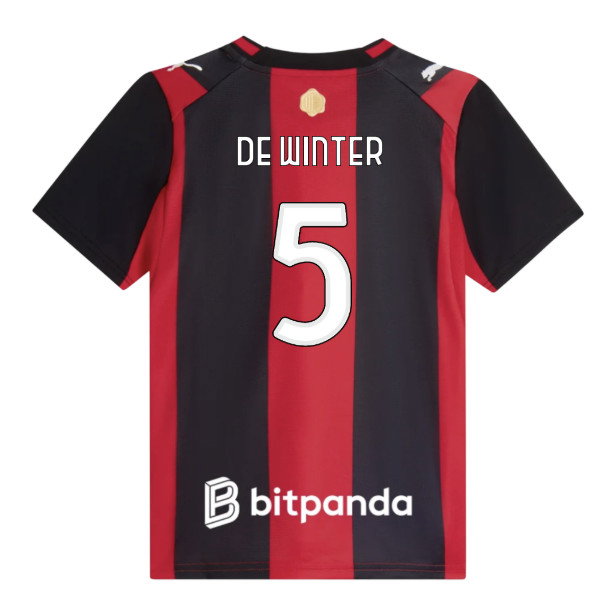 2026-2027 AC Milan Home Shirt (Kids) (De Winter 5)