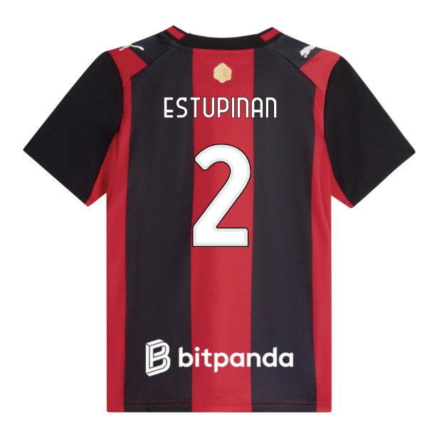 2026-2027 AC Milan Home Shirt (Kids) (Estupinan 2)