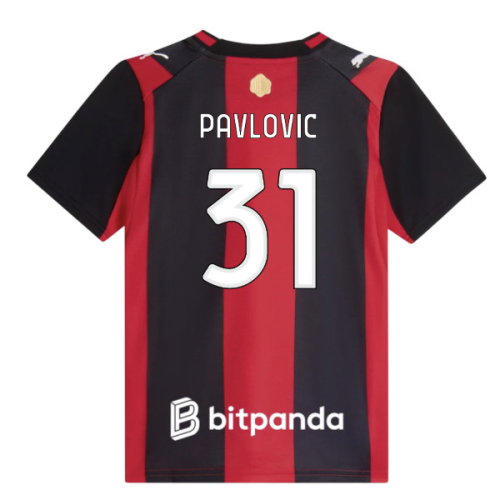 2026-2027 AC Milan Home Shirt (Kids) (Pavlovic 31)