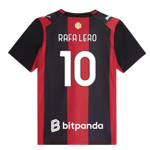 2026-2027 AC Milan Home Shirt (Kids) (Rafa Leao 10)