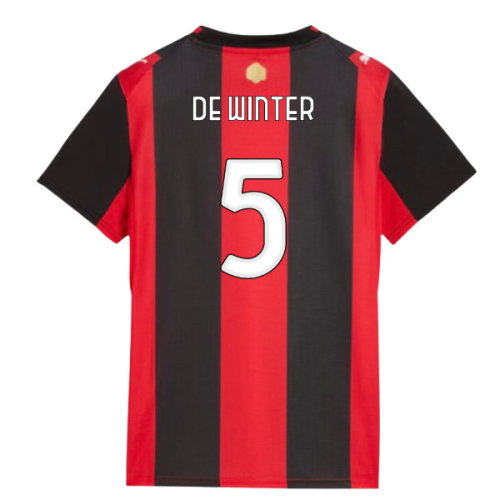 2026-2027 AC Milan Home Shirt (Womens) (De Winter 5)