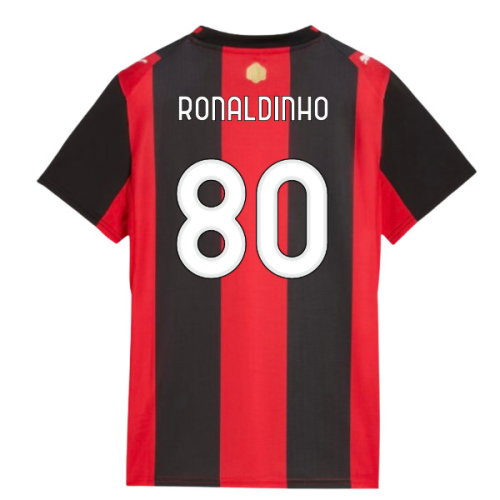2026-2027 AC Milan Home Shirt (Womens) (Ronaldinho 80)