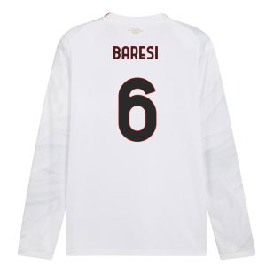 2026-2027 AC Milan Long Sleeve Away Shirt (Baresi 6)