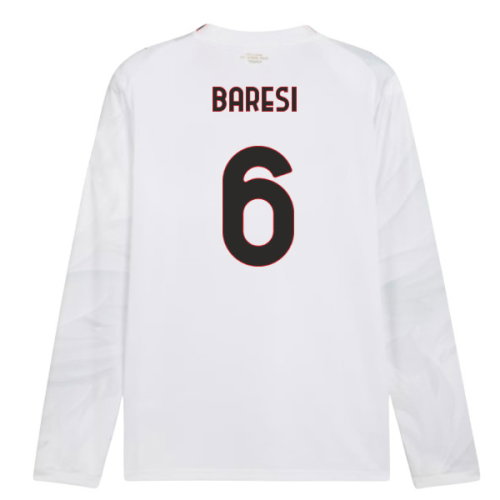 2026-2027 AC Milan Long Sleeve Away Shirt (Baresi 6)