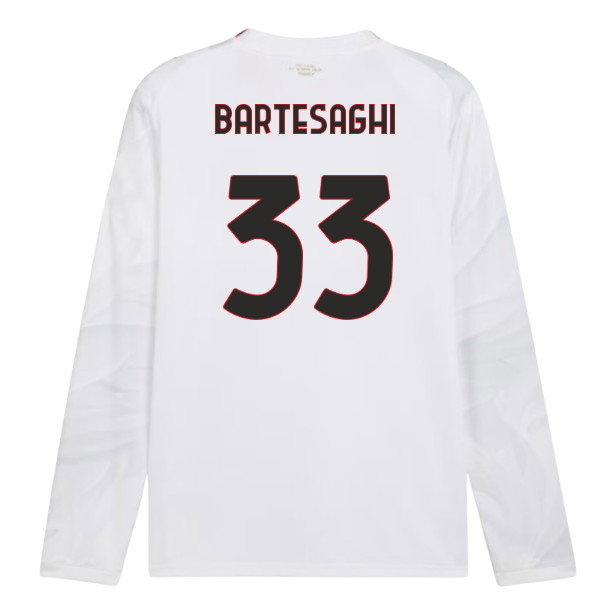 2026-2027 AC Milan Long Sleeve Away Shirt (Bartesaghi 33)