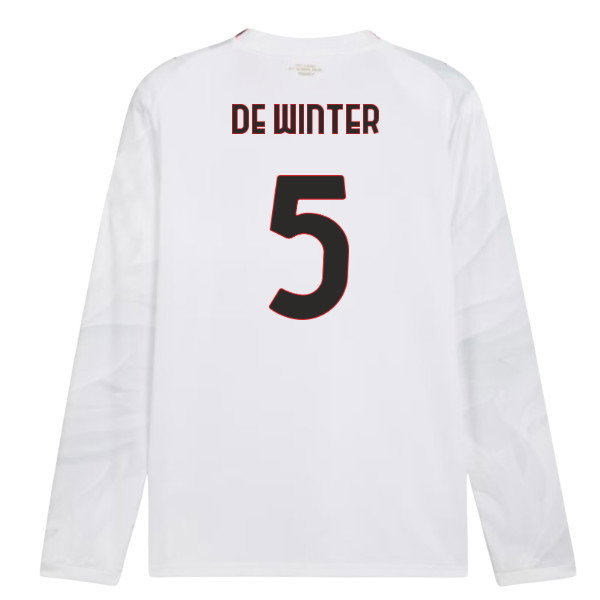 2026-2027 AC Milan Long Sleeve Away Shirt (De Winter 5)