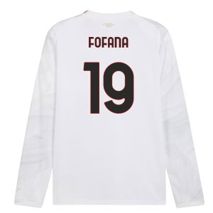 2026-2027 AC Milan Long Sleeve Away Shirt (Fofana 19)