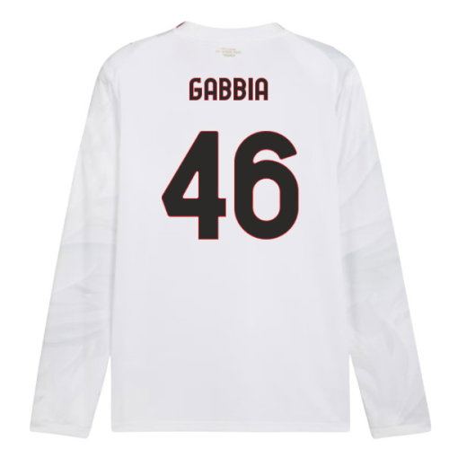 2026-2027 AC Milan Long Sleeve Away Shirt (Gabbia 46)