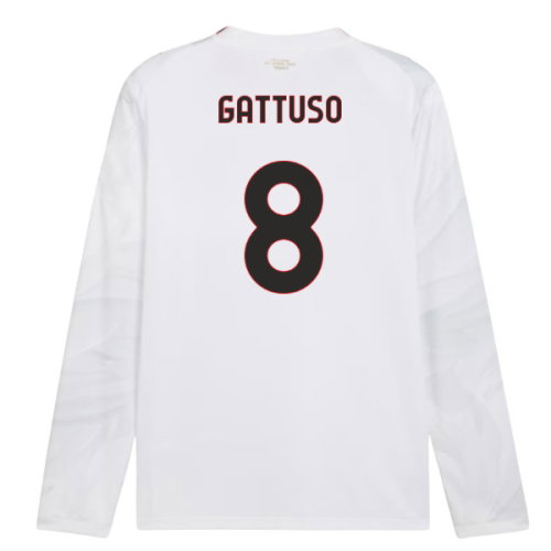 2026-2027 AC Milan Long Sleeve Away Shirt (Gattuso 8)