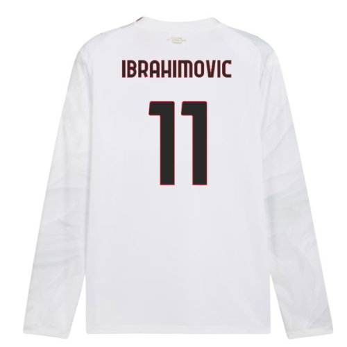 2026-2027 AC Milan Long Sleeve Away Shirt (Ibrahimovic 11)