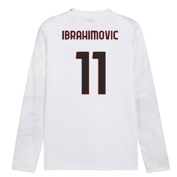 2026-2027 AC Milan Long Sleeve Away Shirt (Ibrahimovic 11)
