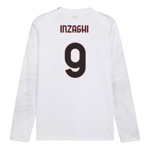2026-2027 AC Milan Long Sleeve Away Shirt (Inzaghi 9)