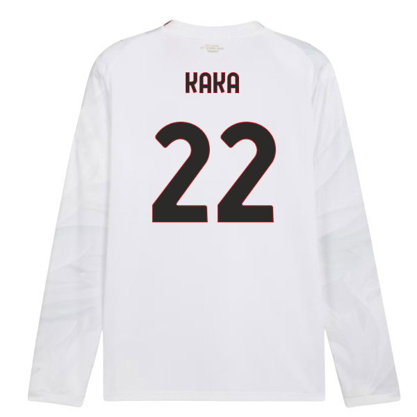2026-2027 AC Milan Long Sleeve Away Shirt (Kaka 22)