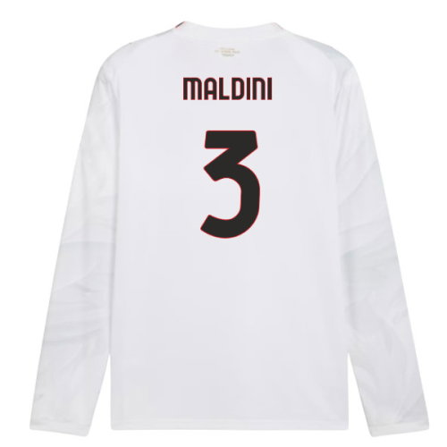 2026-2027 AC Milan Long Sleeve Away Shirt (Maldini 3)