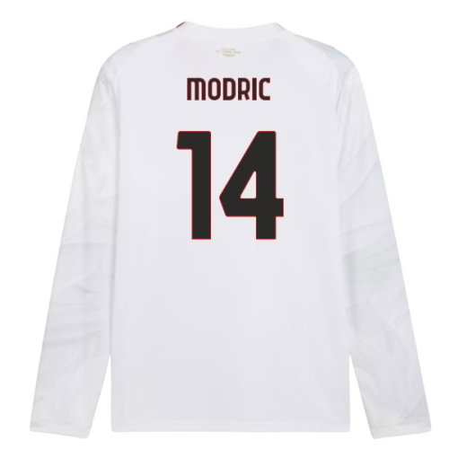 2026-2027 AC Milan Long Sleeve Away Shirt (Modric 14)