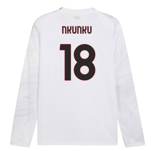 2026-2027 AC Milan Long Sleeve Away Shirt (Nkunku 18)