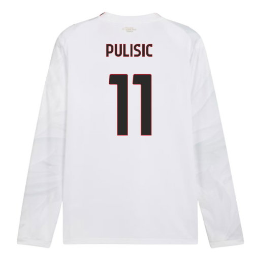 2026-2027 AC Milan Long Sleeve Away Shirt (Pulisic 11)