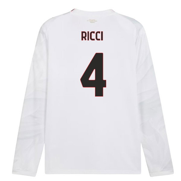 2026-2027 AC Milan Long Sleeve Away Shirt (Ricci 4)