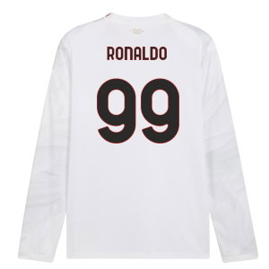 2026-2027 AC Milan Long Sleeve Away Shirt (Ronaldo 99)