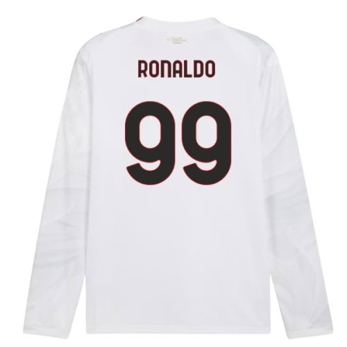 2026-2027 AC Milan Long Sleeve Away Shirt (Ronaldo 99)
