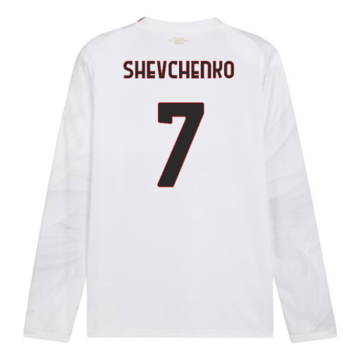 2026-2027 AC Milan Long Sleeve Away Shirt (Shevchenko 7)