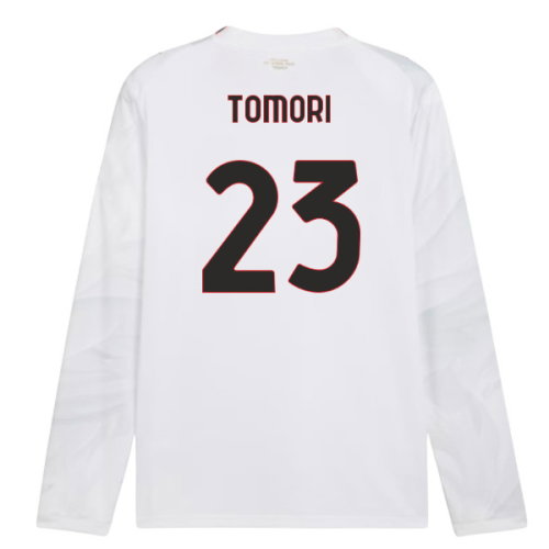 2026-2027 AC Milan Long Sleeve Away Shirt (Tomori 23)