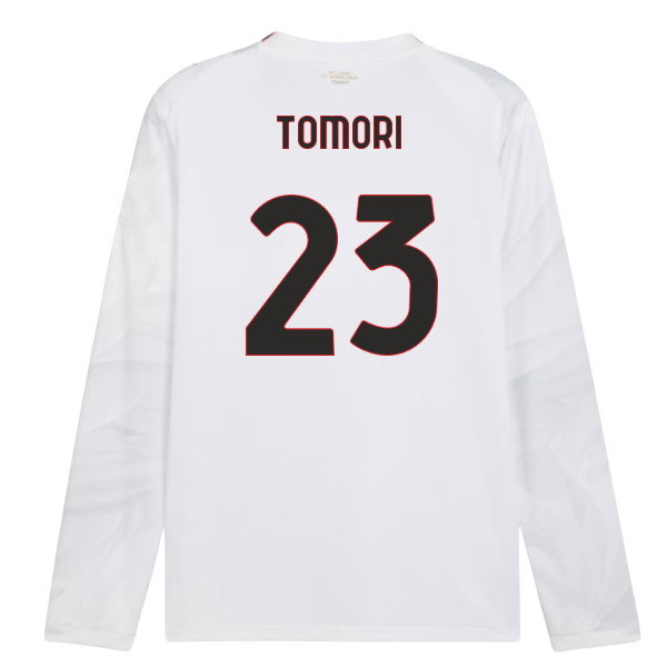2026-2027 AC Milan Long Sleeve Away Shirt (Tomori 23)