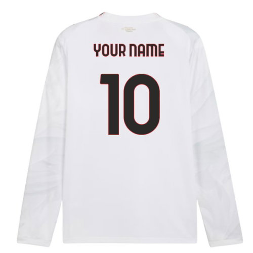 2026-2027 AC Milan Long Sleeve Away Shirt (Your Name)