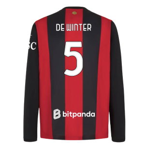 2026-2027 AC Milan Long Sleeve Home Shirt (De Winter 5)