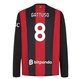 2026-2027 AC Milan Long Sleeve Home Shirt (Gattuso 8)