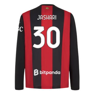 2026-2027 AC Milan Long Sleeve Home Shirt (Jashari 30)