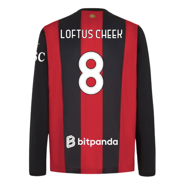2026-2027 AC Milan Long Sleeve Home Shirt (Loftus Cheek 8)