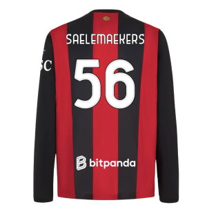 2026-2027 AC Milan Long Sleeve Home Shirt (Saelemaekers 56)