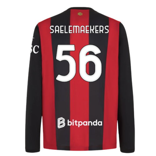 2026-2027 AC Milan Long Sleeve Home Shirt (Saelemaekers 56)