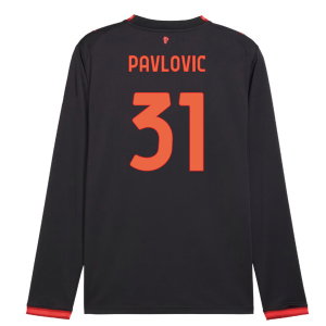 2026-2027 AC Milan Long Sleeve Third Shirt (Pavlovic 31)