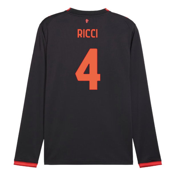 2026-2027 AC Milan Long Sleeve Third Shirt (Ricci 4)