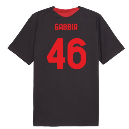 2026-2027 AC Milan Training Jersey (Flat Dark Gray) (Gabbia 46)
