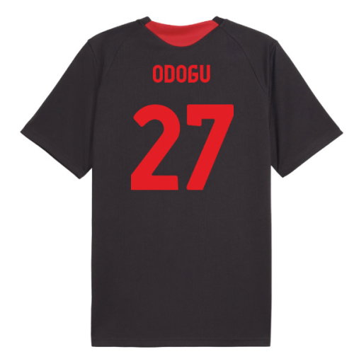 2026-2027 AC Milan Training Jersey (Flat Dark Gray) (Odogu 27)