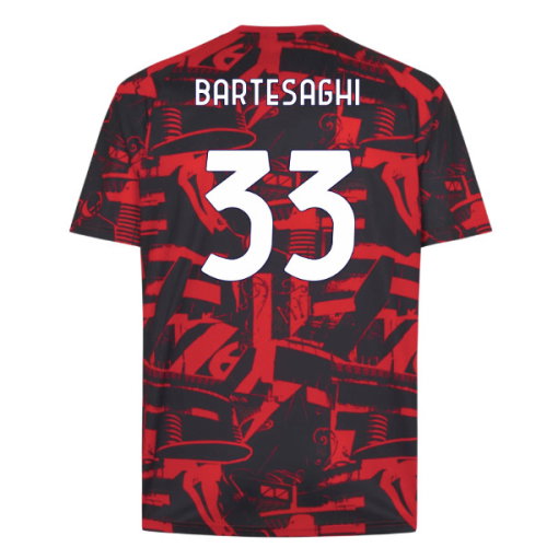 2026-2027 AC Milan Warm Up Jersey (Red) (Bartesaghi 33)