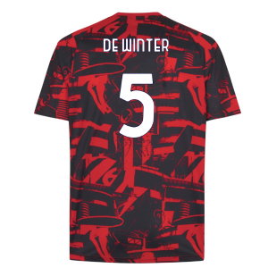 2026-2027 AC Milan Warm Up Jersey (Red) (De Winter 5)