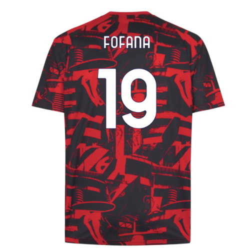 2026-2027 AC Milan Warm Up Jersey (Red) (Fofana 19)