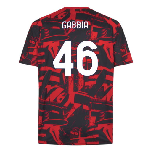 2026-2027 AC Milan Warm Up Jersey (Red) (Gabbia 46)
