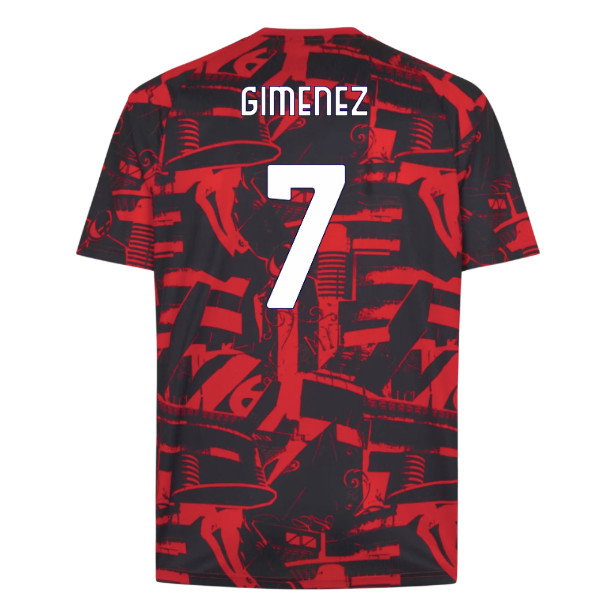 2026-2027 AC Milan Warm Up Jersey (Red) (Gimenez 7)
