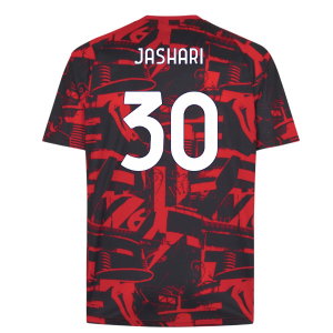 2026-2027 AC Milan Warm Up Jersey (Red) (Jashari 30)