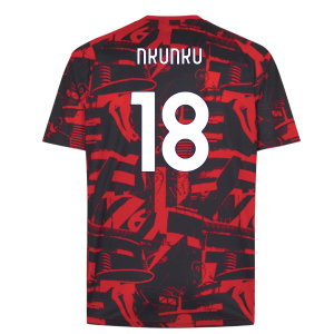 2026-2027 AC Milan Warm Up Jersey (Red) (Nkunku 18)
